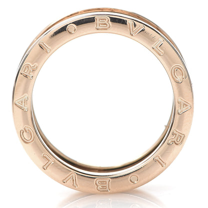 Bulgari 18K Rose Gold B.Zero1 Three-Band Ring 55 7.25 4 of 8