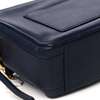 Marc Jacobs Supple Natural Grain Calfskin The Softshot 27 Bag Navy 11 of 11