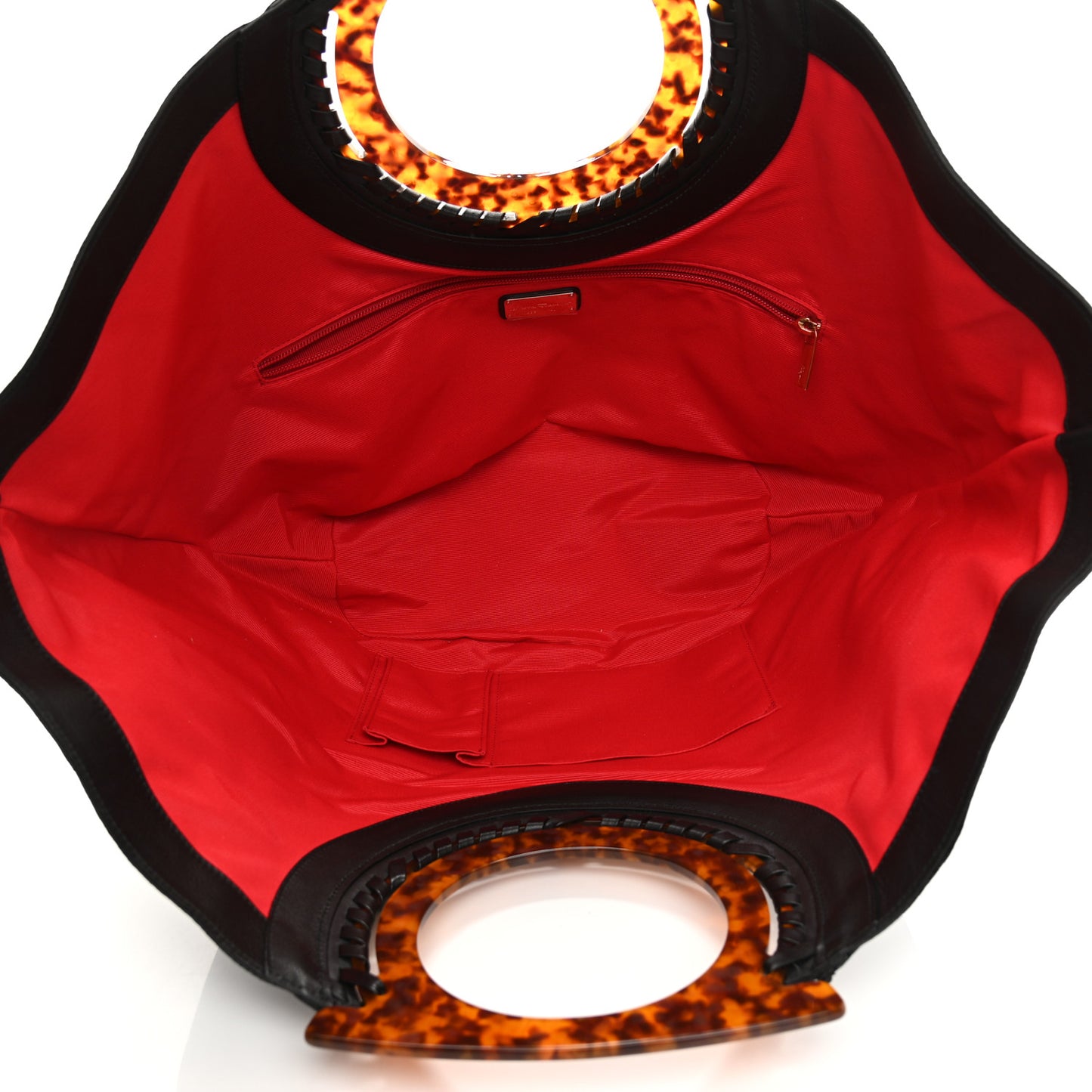 Straw Maia Gancini Rascello Tote Black