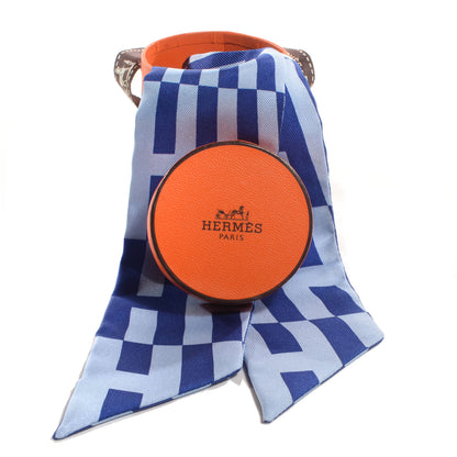 Hermes Silk Twilly Op H Indigo Ciel 5 of 5