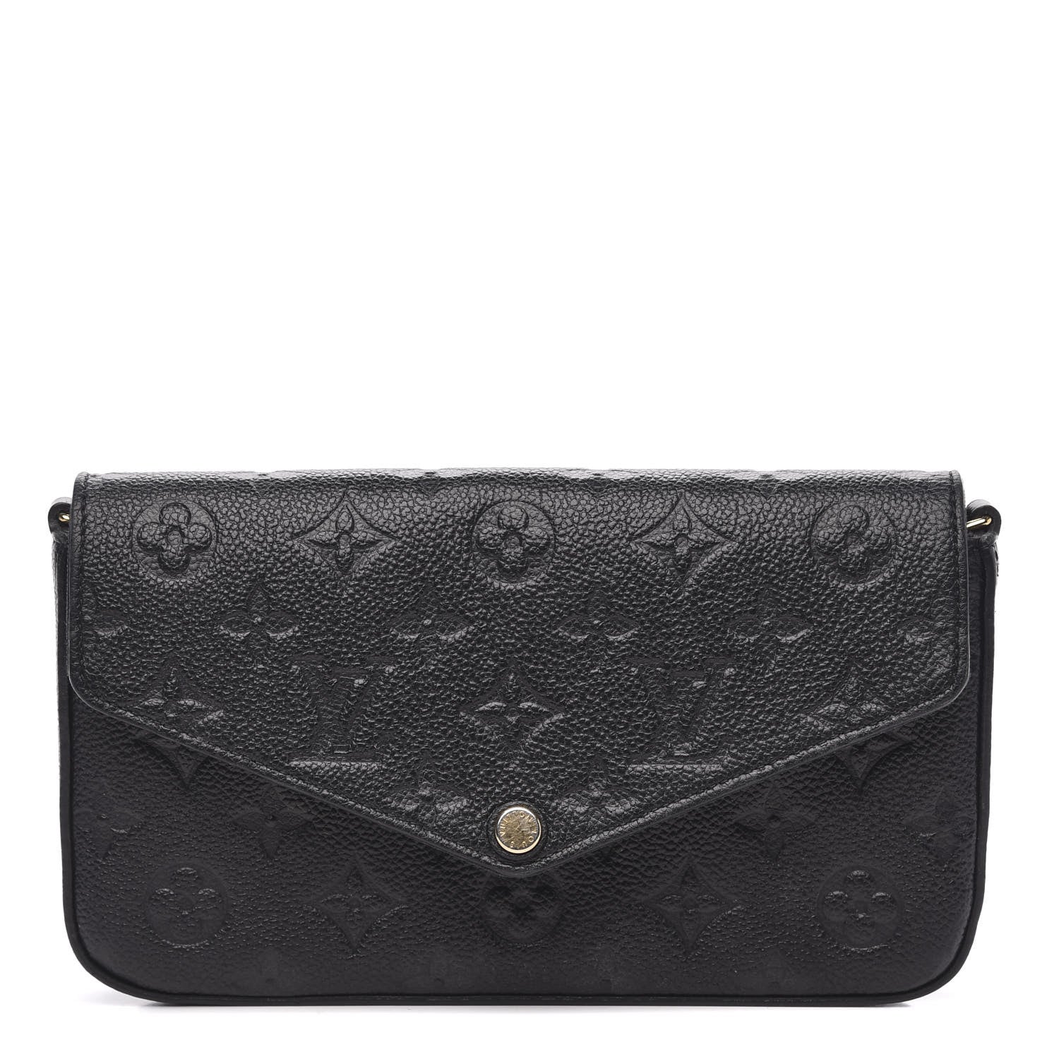 Louis Vuitton Empreinte Pochette Felicie Chain Wallet Black 1 of 9