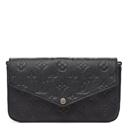 Louis Vuitton Empreinte Pochette Felicie Chain Wallet Black 1 of 9