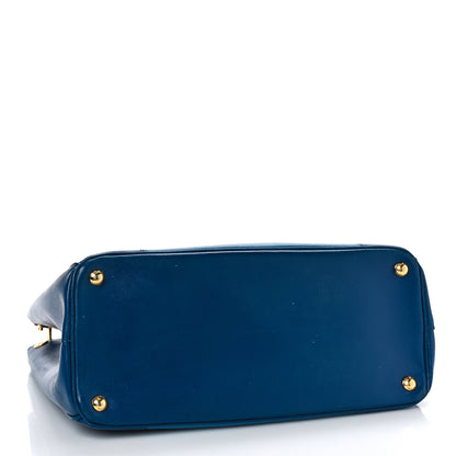 Prada Saffiano Lux Colorblock Medium Galleria Double Zip Tote Bluette Cobalto 4 of 9