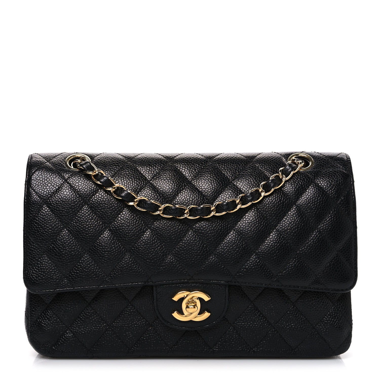 Chanel Caviar Quilted Medium Double Flap Black 1 of 9