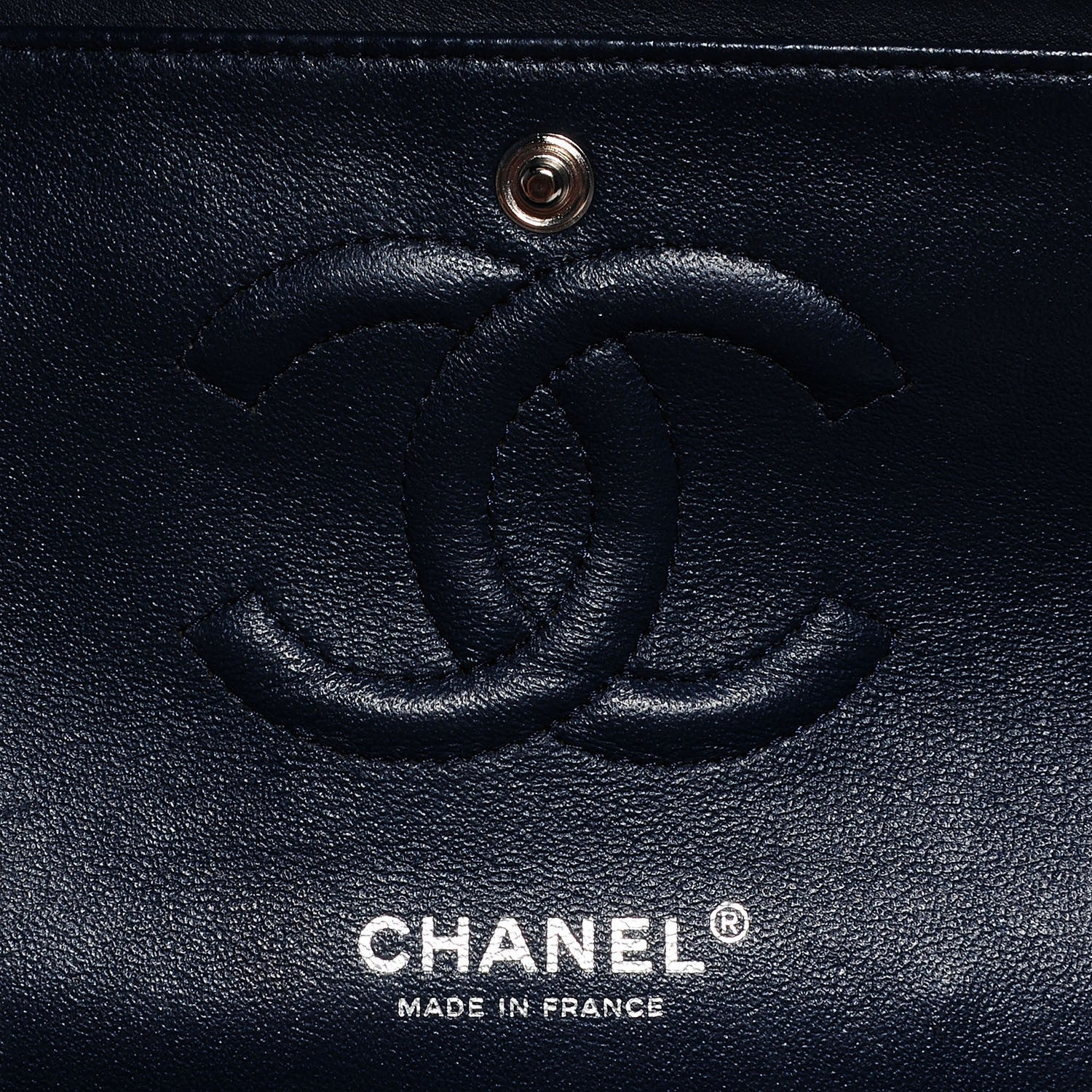 Chanel Patent Quilted Medium Double Flap Navy 6 of 8