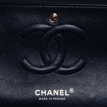 Chanel Patent Quilted Medium Double Flap Navy 6 of 8