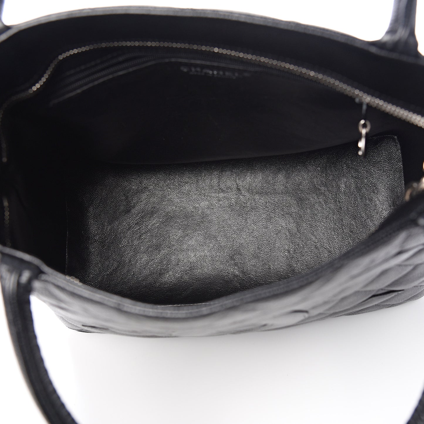 Caviar Quilted Medallion Tote Black