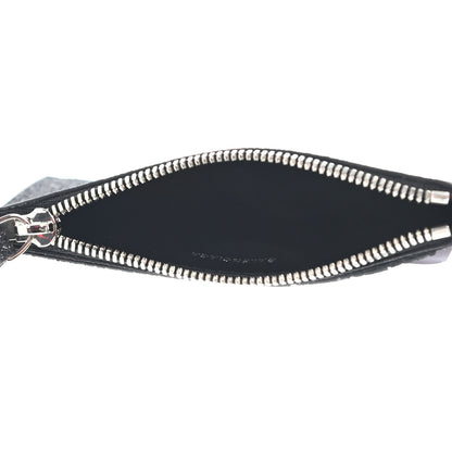 Balenciaga Glitter Sparkled Calfskin Logo Long Card Holder Black 5 of 6
