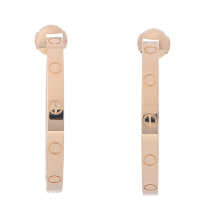 Cartier 18K Yellow Gold Large LOVE Hoop Earrings 1 of 5
