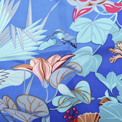 Hermes Silk Tatouage Flamingo Party Scarf 90 3 of 5