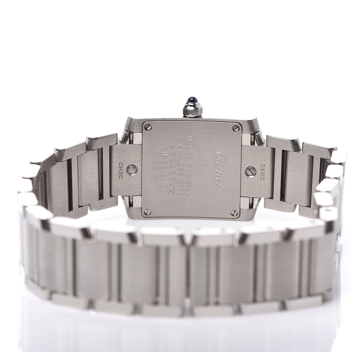 Stainless Steel 20mm Tank Francaise Quartz Watch