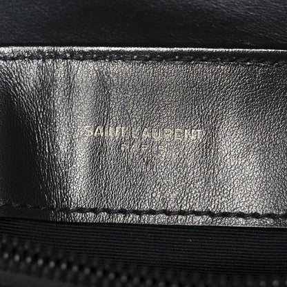 Saint Laurent Calfskin Y Quilted Monogram Monochrome Small Loulou Chain Satchel Black 6 of 11