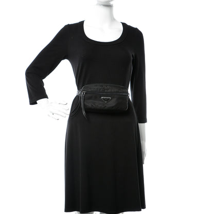Prada Tessuto Nylon Saffiano Belt Bag Black 3 of 10