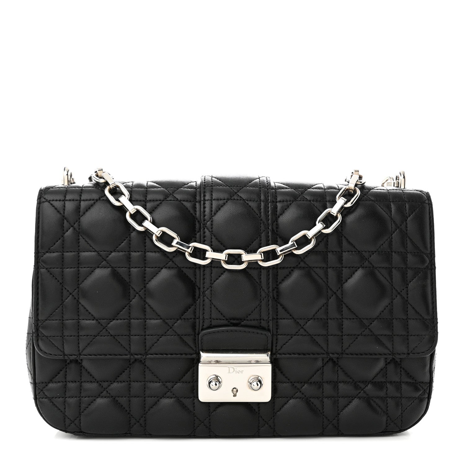 Christian Dior Lambskin Cannage Medium Miss Dior Flap Black 1 of 11
