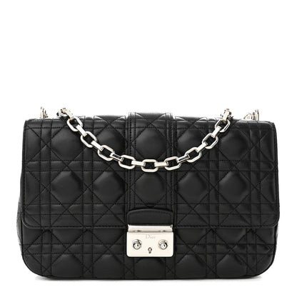 Christian Dior Lambskin Cannage Medium Miss Dior Flap Black 1 of 11