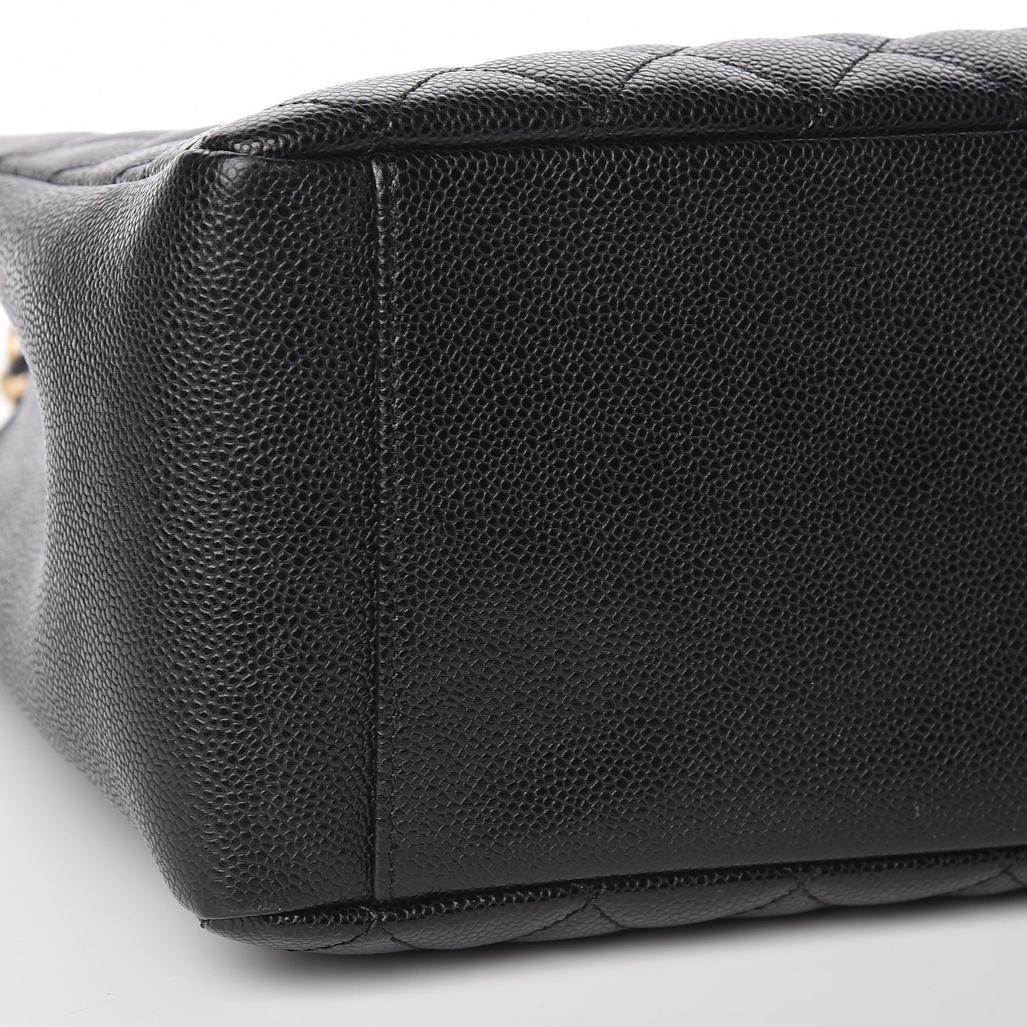Caviar Quilted Grand Shopping Tote GST Black