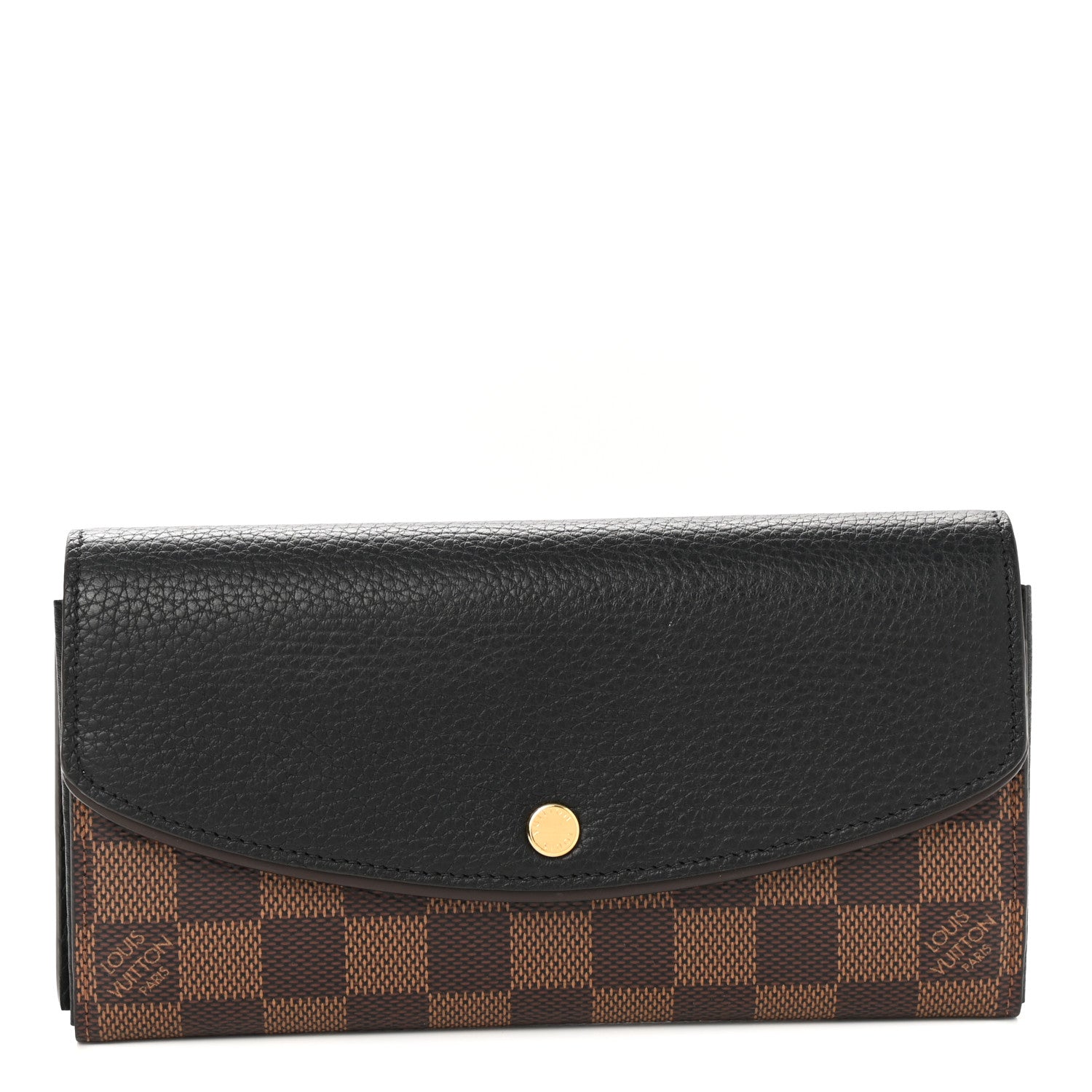 Louis Vuitton Damier Ebene Normandy Wallet Black 1 of 8