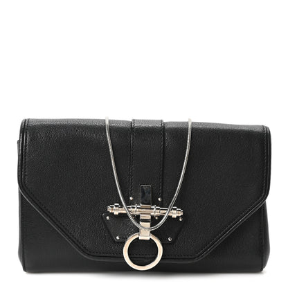 Givenchy Sugar Goatskin Obsedia Chain Shoulder Bag Black 1 of 10
