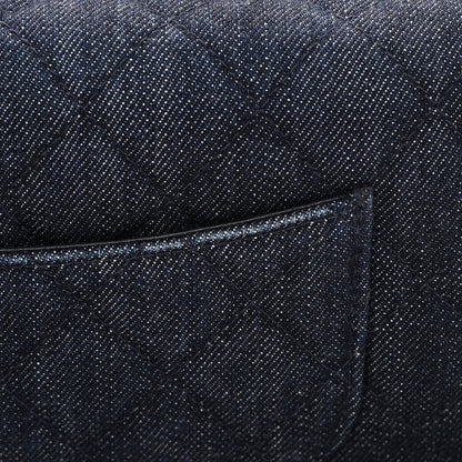Chanel Denim Quilted Reissue Wallet On Chain WOC Blue 16 of 17