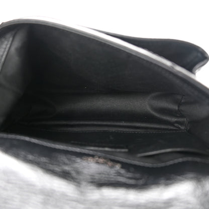 Saint Laurent Crinkled Calfskin Matelasse Monogram Baby Niki Chain Satchel Black 5 of 11