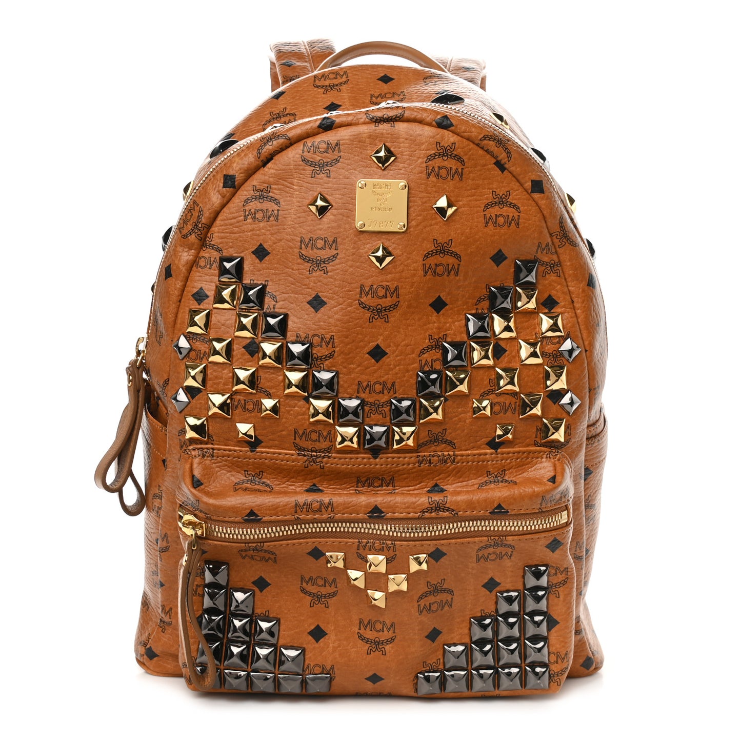 Visetos Studded Medium Stark M Backpack Cognac