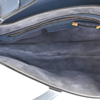 Christian Dior Grained Calfskin Saddle Bag Denim Blue 5 of 14
