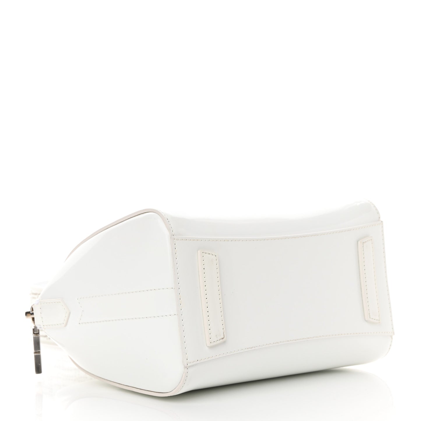 Patent Calfskin Perforated Mini 4G Antigona Ivory