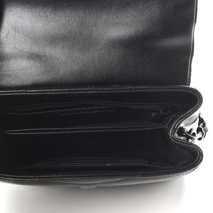 Saint Laurent Calfskin Y Quilted Monogram Toy Loulou Crossbody Bag Black 4 of 9