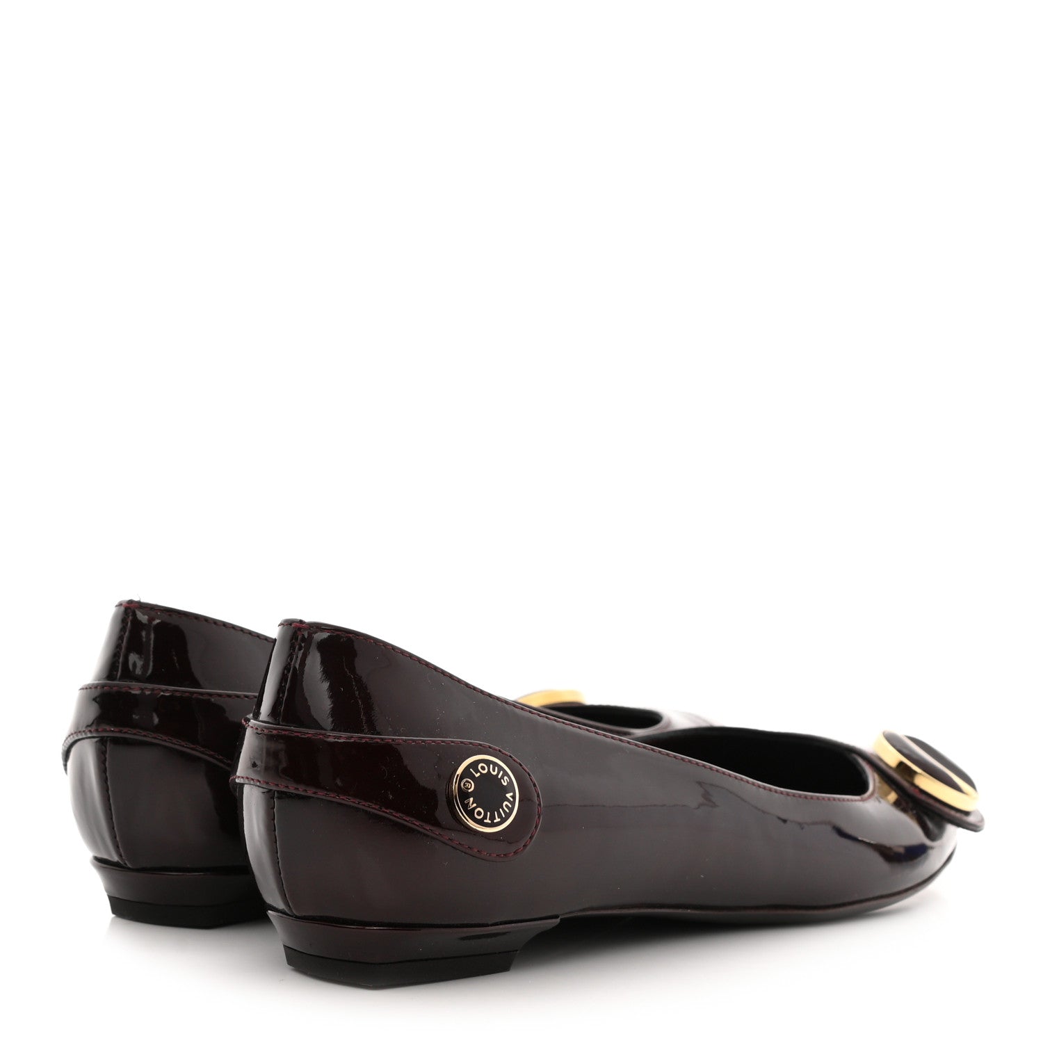 Louis Vuitton Patent Sloane Ballerina Flats 36 Amarante 4 of 12