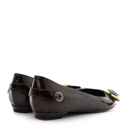 Louis Vuitton Patent Sloane Ballerina Flats 36 Amarante 4 of 12
