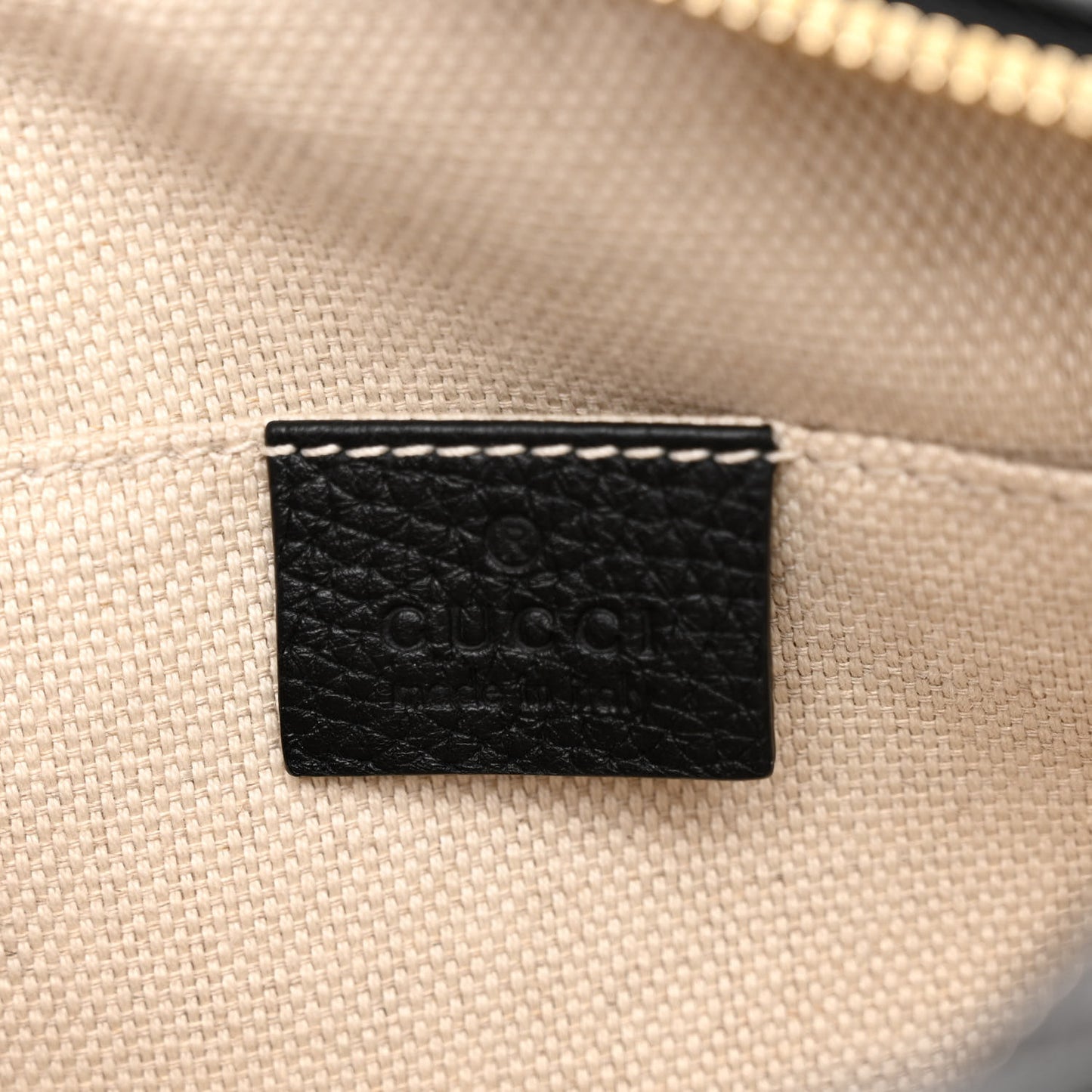 Pebbled Calfskin Small Soho Disco Bag Black