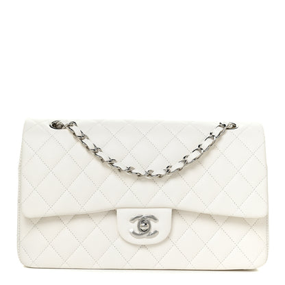 Chanel Caviar Quilted Medium Double Flap White 1 of 13