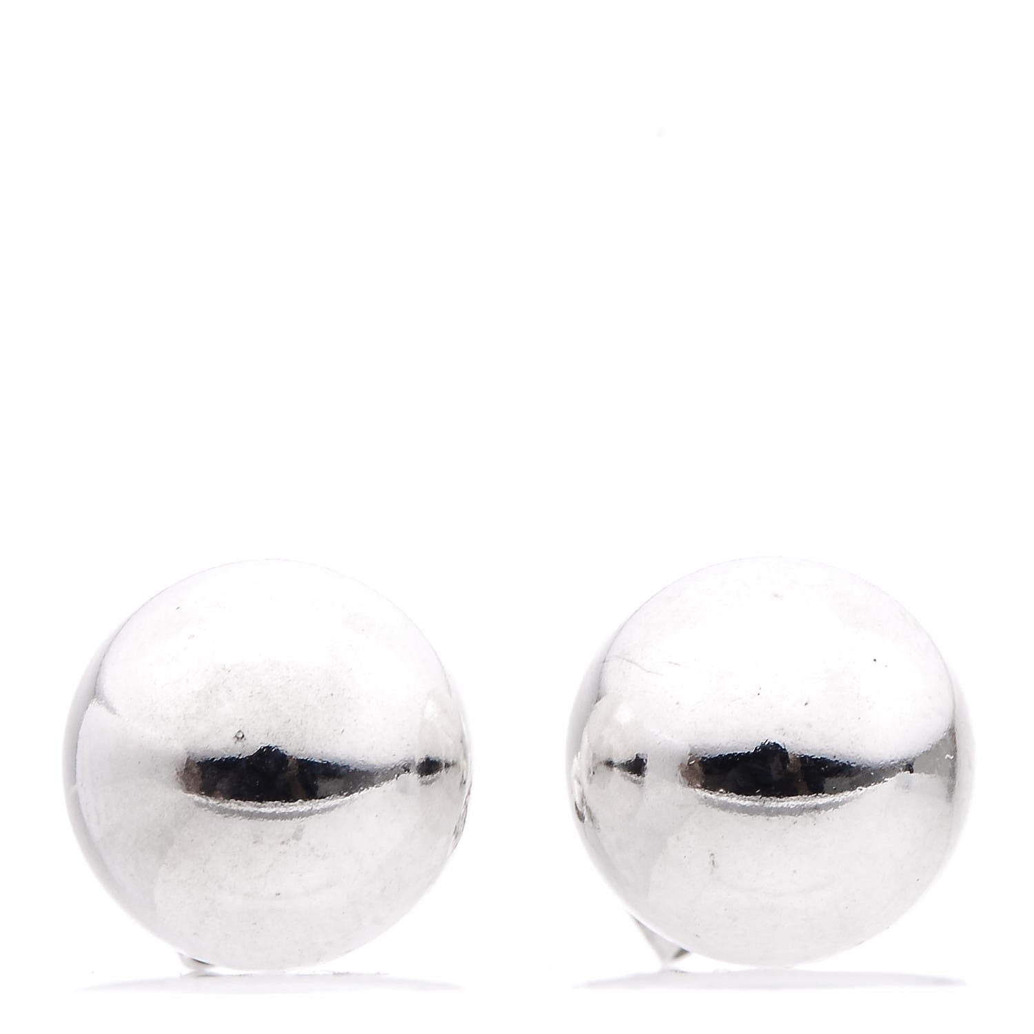 Tiffany Sterling Silver 10mm HardWear Ball Earrings 1 of 4