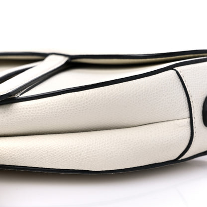 Christian Dior Grained Calfskin Saddle Bag White 8 of 10