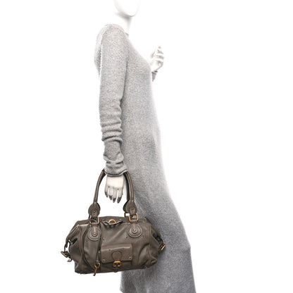 Chloe Calfskin Paddington Front Pocket Tote Souris 3 of 9