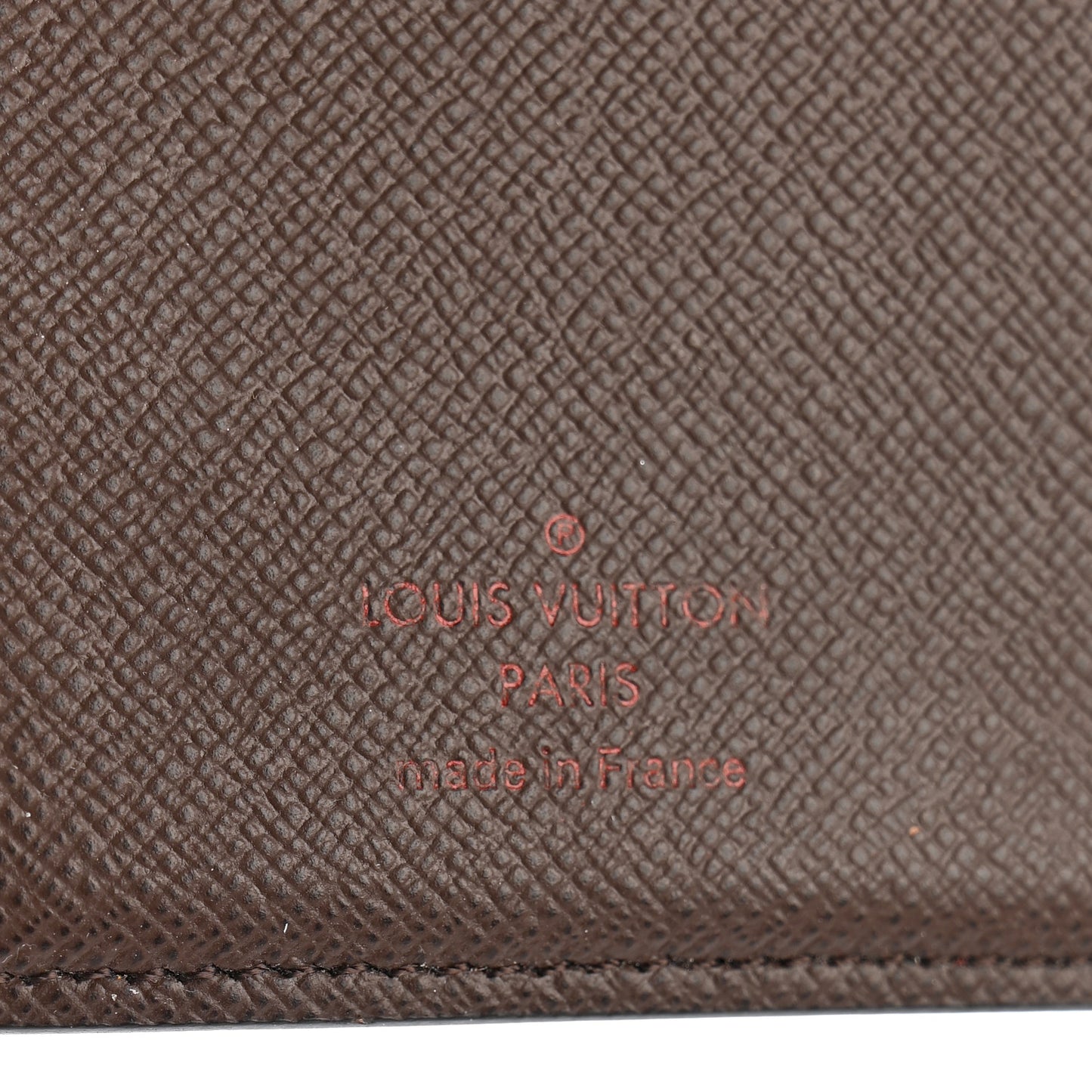 Damier Ebene Checkbook Cover Wallet