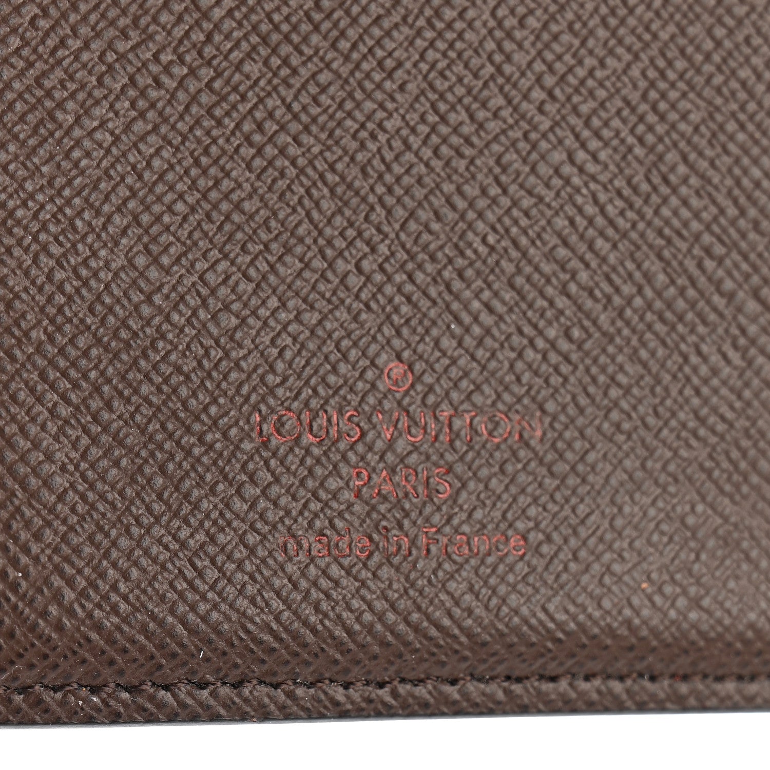 Louis Vuitton Damier Ebene Checkbook Cover Wallet 6 of 10