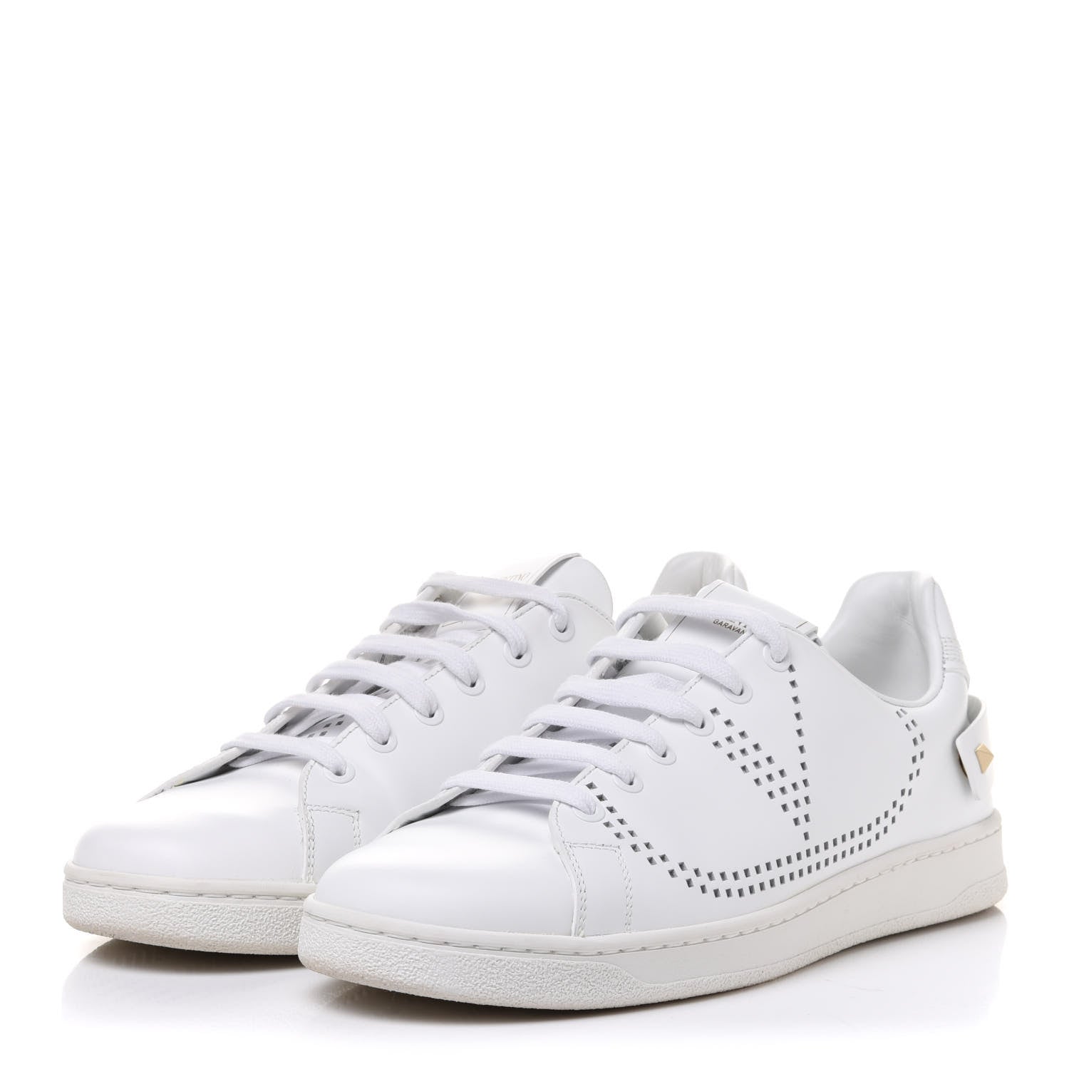 Valentino Garavani Calfskin Womens Backnet Sneakers 40.5 White 3 of 12