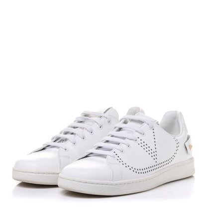 Valentino Garavani Calfskin Womens Backnet Sneakers 40.5 White 3 of 12