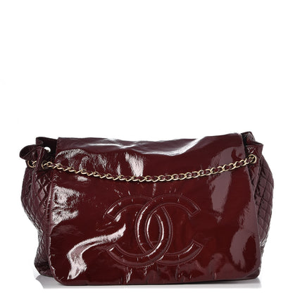 Chanel Vinyl XXL Rock and Chain Flap Bordeaux 1 of 8