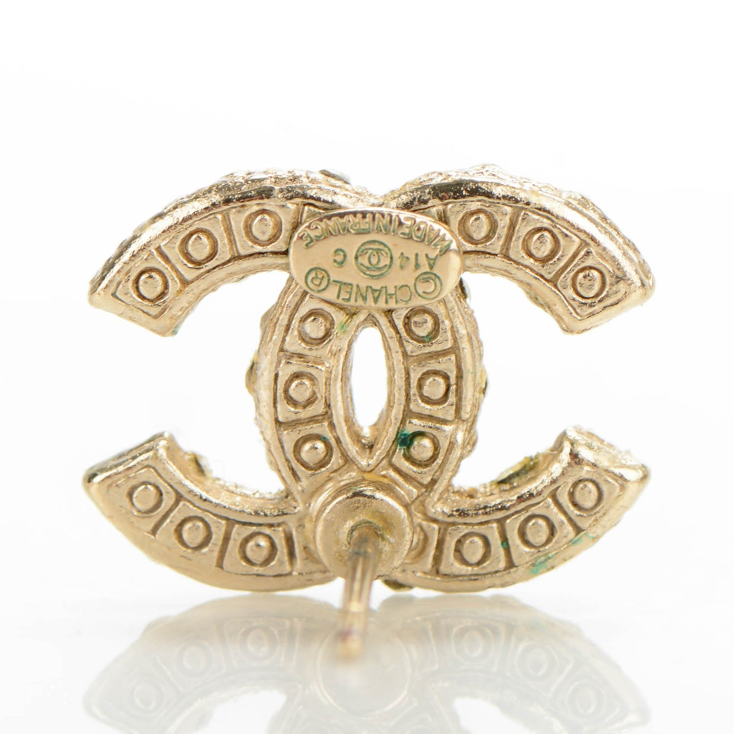 Pearl CC Earrings Light Gold