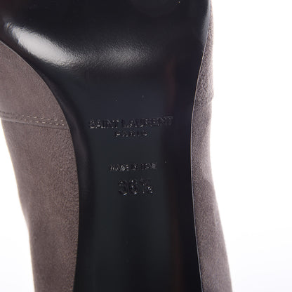 Saint Laurent Suede Paris 105 Boots 36.5 Road Grey 5 of 8