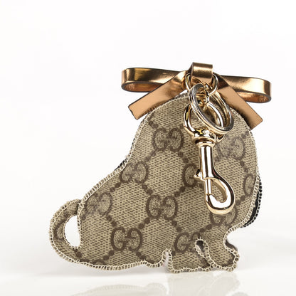 Gucci GG Supreme Monogram Sam Dog Key Charm 3 of 6