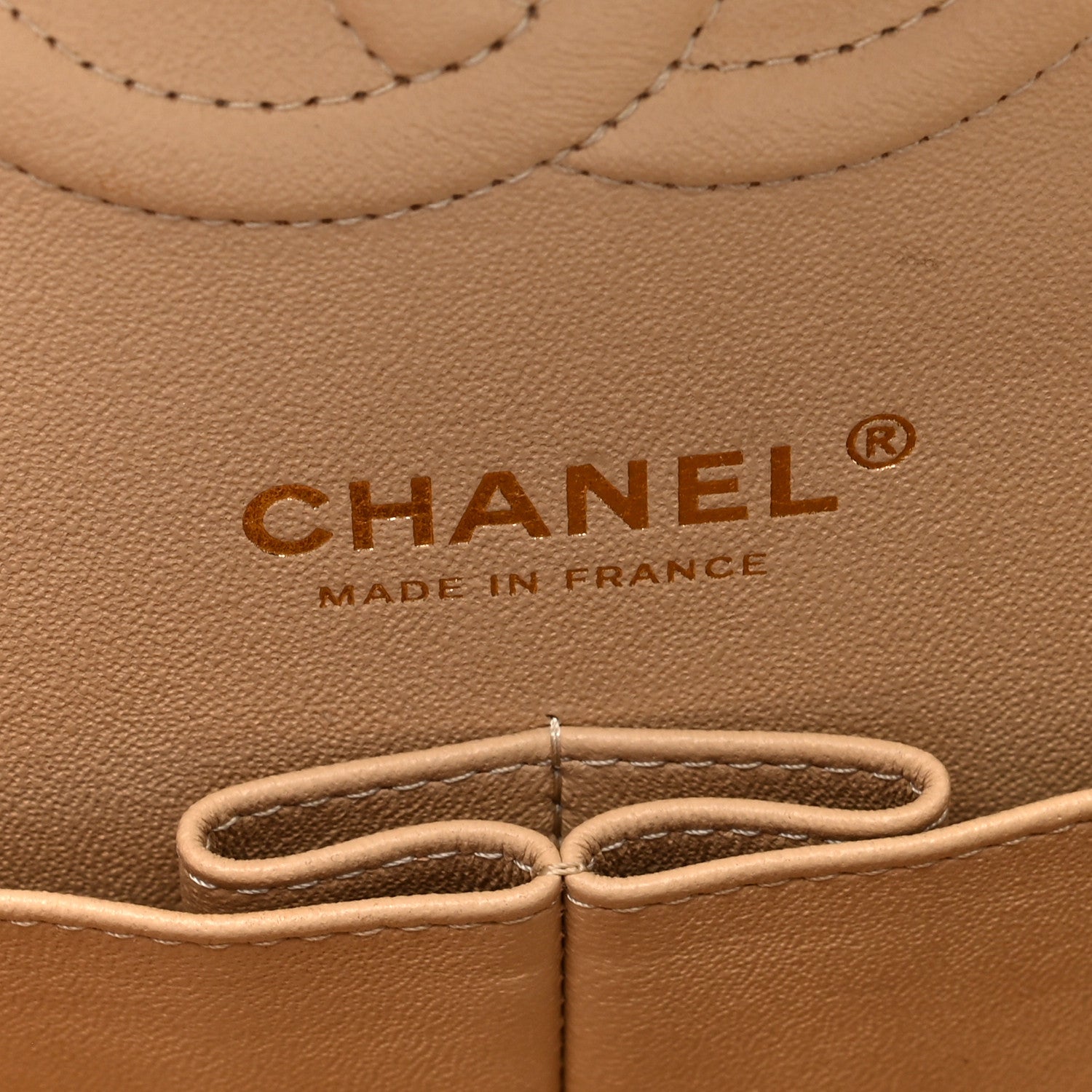 Chanel Caviar Quilted Medium Double Flap Beige 6 of 11