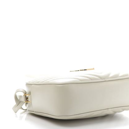 Saint Laurent Calfskin Matelasse Monogram Lou Camera Bag Crema Soft 8 of 12