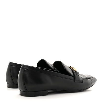 Louis Vuitton Calfskin Upper Case Flat Loafer 38 Black 5 of 9