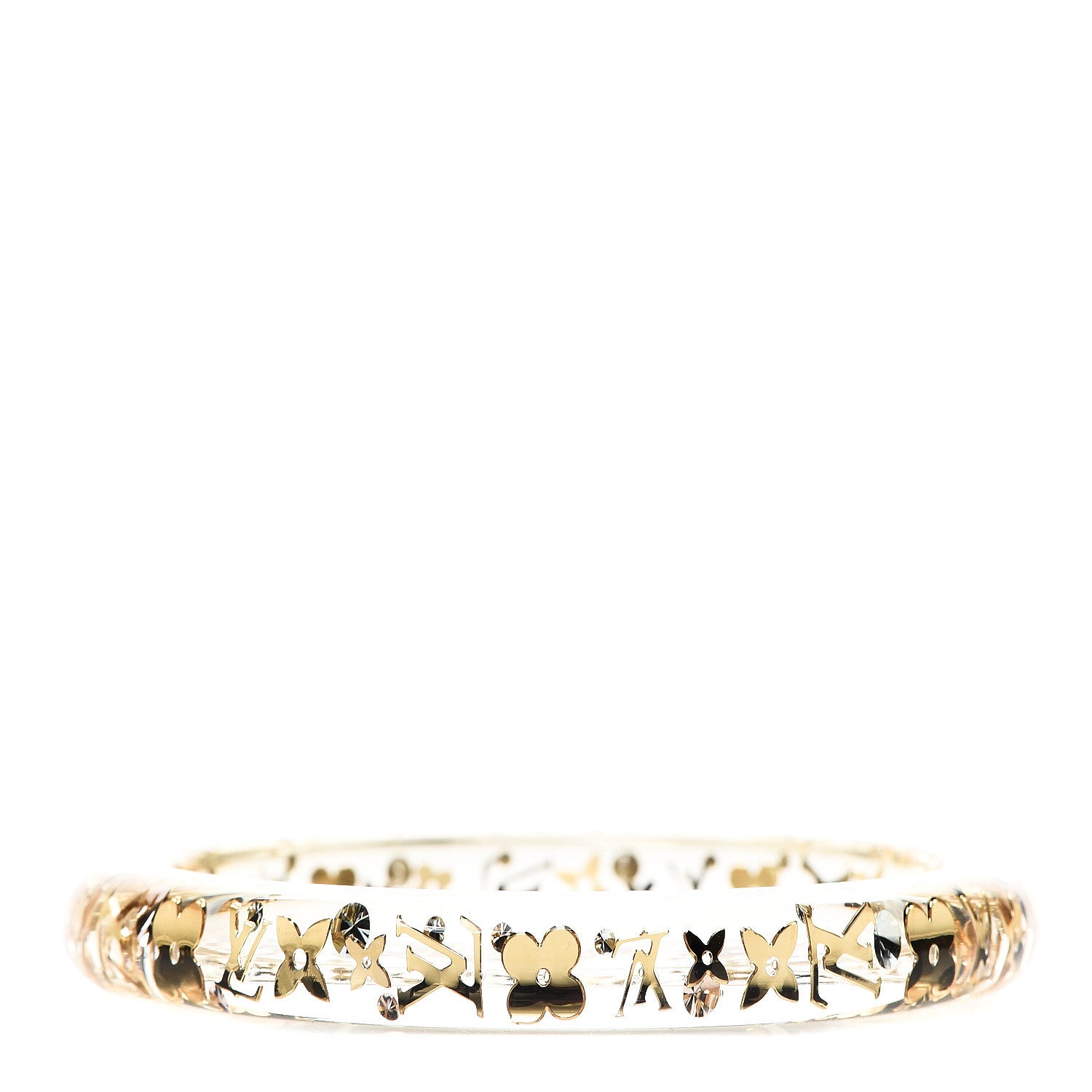 Louis Vuitton Resin Swarovski Medium Inclusion Bracelet PM Transparent 1 of 2