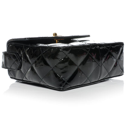 Chanel Patent Quilted Small Flap Bag Black 4 of 9