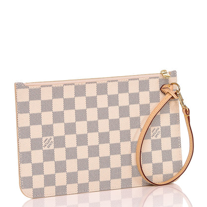 Louis Vuitton Damier Azur Neverfull MM GM Pochette 3 of 6