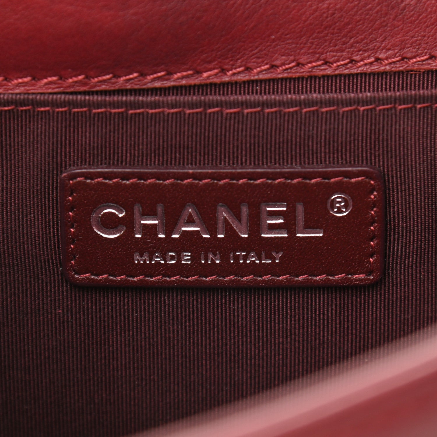 Chanel Calfskin Medium Boy Reverso Flap Burgundy 6 of 12